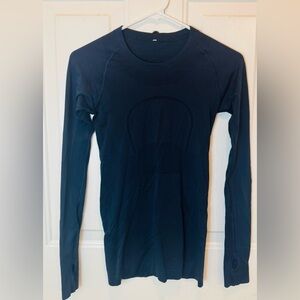 lululemon athletica Navy Blue Long Sleeve Top